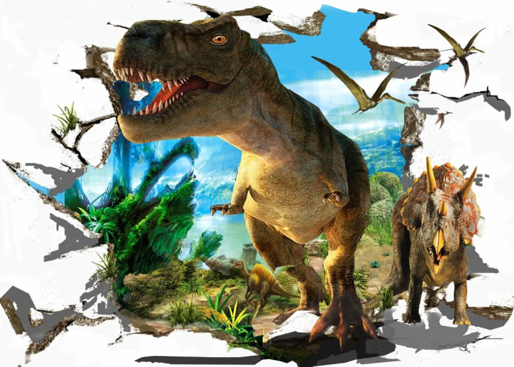 侏羅紀主題 恐龍 3D立體畫 